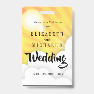 Festival Thema Spaß Hochzeit Einladung Ausweis