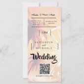 Festival Ticket Palm Wedfest Hochzeit (Rückseite)