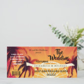 Festival Ticket Palm Wedfest Hochzeit (Stehend Vorderseite)