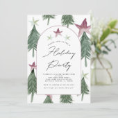 Festival Trees Arch Holiday Party Office Party Einladung (Stehend Vorderseite)