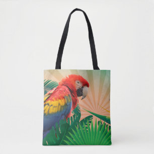 Festival Tropical Parrot Fotografie drucken Tasche