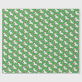 Festival Unicorn Candy Cane Geschenkwrap Geschenkpapier (Flach)