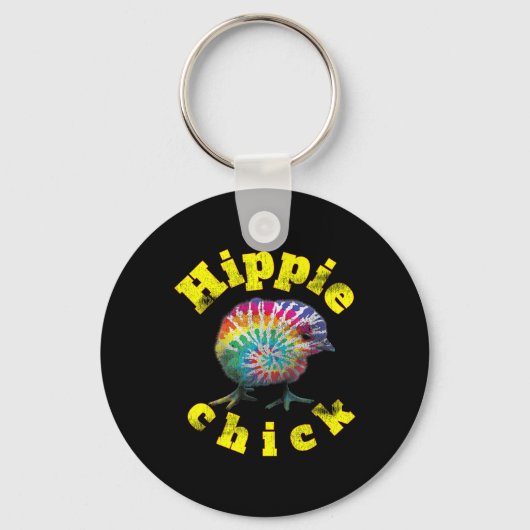 Festival Vibe Hippy Chick Gefärbte Krawatte Chick Schlüsselanhänger (Vorderseite)