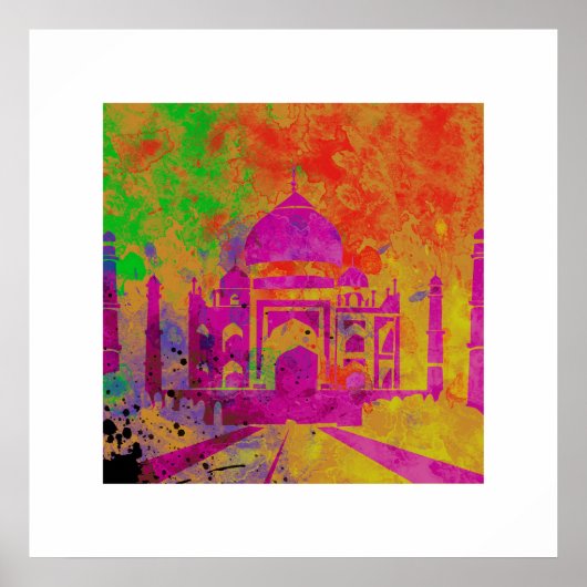 FESTIVAL VON FARBHOLI AM TAJ POSTER (Vorne)