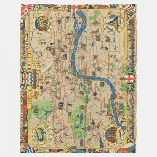 Festival von Großbritannien: Führer zu Fleecedecke (Vorderseite)