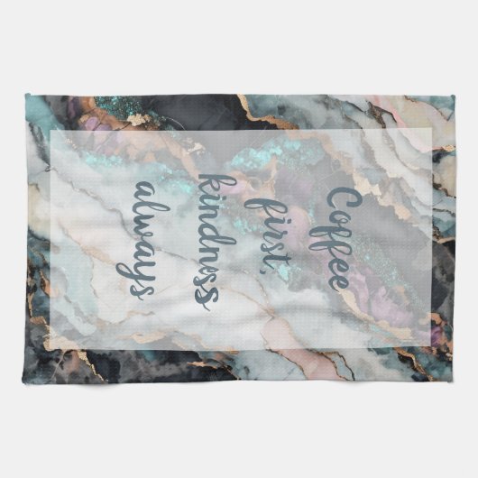 Festival - Weiß Geschirrtuch (Horizontal)