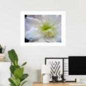 Festival White Cactus Blume Poster Print (Heimbüro)