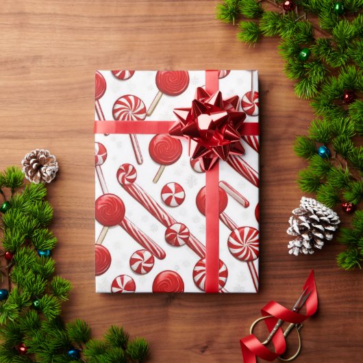 Festival Wrap Wonderland 'Candy Canes & Lollipops' Geschenkpapier (Feiertagsgeschenk)