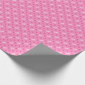 Festivalblüte Rosa Herz und Liebe Geschenk Geschenkpapier (Ecke)