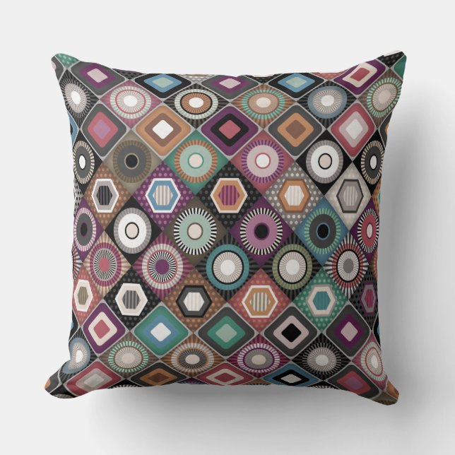 Festivaldusk Diamant Kissen (Vorderseite)