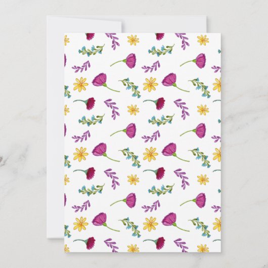 Festivalfarben Florenz Probe Abendessen Einladung (Rückseite)