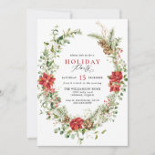 Festivalgrün Elegante Einladung (Vorderseite)