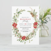 Festivalgrün Elegante Einladung (Stehend Vorderseite)