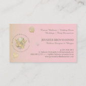 Festivallauf Rustic Gold Party Event Plane Visitenkarte (Rückseite)