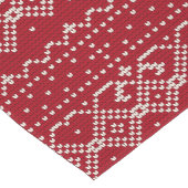Festivalmuster in Rot und Weiß skandinavischer Str Kurzer Tischläufer (Ecke)