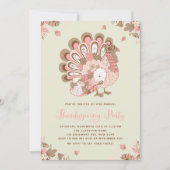 Festivalrosa Flora Türkei Erntedank Party Einladung (Vorderseite)