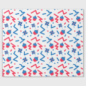 Festivals 4. Juli Symbole Geschenkpapier (Flach)