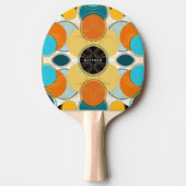 Festivals Abstraktes Muster - Name Tischtennis Schläger (Vorderseite)