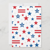 Festivals Amerikanische Unabhängigkeitstag Party E Einladung (Rückseite)