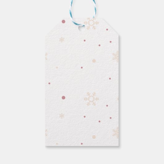 Festivals Aquarell-Dackel Geschenkanhänger (Rückseite)