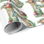 Festivals Bauble Letter B Weihnachten Geschenkpapier (Rolleneckpunkt)