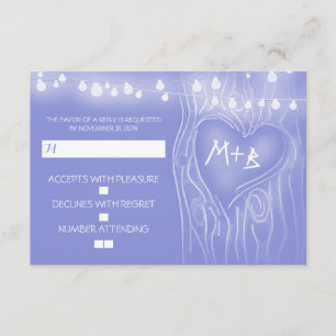 Festivals Baum elegante Hochzeitskarte RSVP Karte