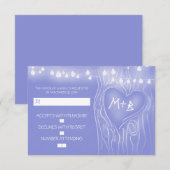 Festivals Baum elegante Hochzeitskarte RSVP Karte (Vorne/Hinten)