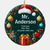 Festivals Bester Lehrer je Keramik Ornament (Hinten)