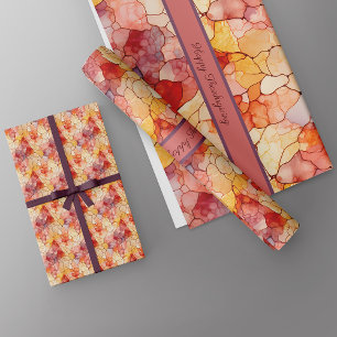 Festivals Blätter Terrazzo Effekt Individuelle Nam