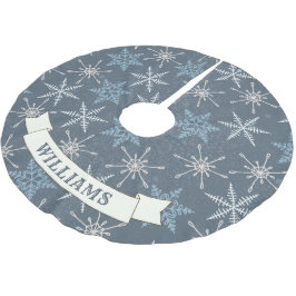 Festivals Blue Snowflake Weihnachtsfamilie Polyester Weihnachtsbaumdecke