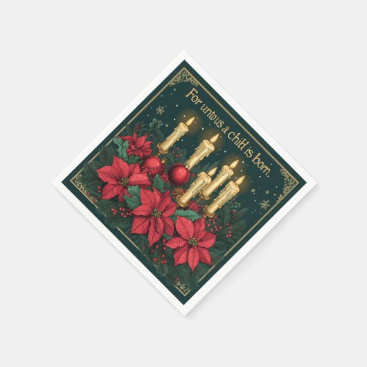 Festivals Blumenkerzen Bibel Verse Entdeckungsreis Serviette (Ecke)