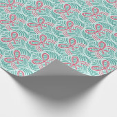 Festivals Bow und Leaf Muster Geschenkpapier (Ecke)