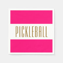 Festivals Bright Pink White Stripes PICKLEBALL Tex