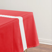 Festivals Bright Red Nordic White Snowflake Streif Tischdecke (Beispiel)