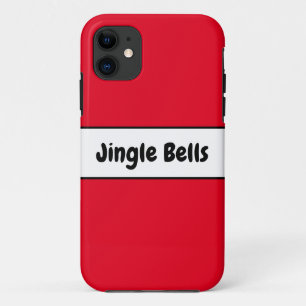 Festivals Bright Red White Stripes Jingle Bells Te Case-Mate iPhone Hülle