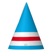Festivals Bright Sky Blue Red White Racing Streife Partyhütchen (Links)