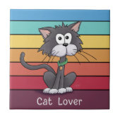 Festivals Cat Lover Keramik Tile Fliese (Vorderseite)