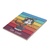 Festivals Cat Lover Keramik Tile Fliese (Seite)
