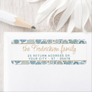 Festivals Chic Floral Mandala Schneeflocken Muster