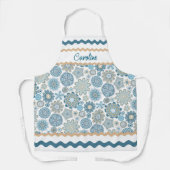 Festivals Chic Floral Mandala Schneeflocken Muster Schürze (Vorderseite)