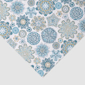 Festivals Chic Floral Mandala Schneeflocken Muster Seidenpapier (Ausschnitt)