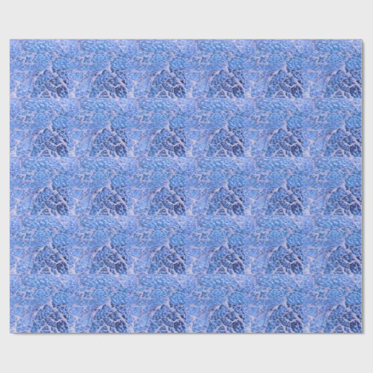 Festivals Chic Glitzer Blue Stones Geschenkpapier (Flach)