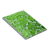 Festivals Chic Glitzer Green Stone Glitzern Notizblock (Rechte Seite)