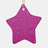 Festivals Chic Pink Glitzer Hintergrund Romantisch Keramikornament (Links)