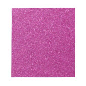 Festivals Chic Pink Glitzer Hintergrund Romantisch Notizblock (Vorderseite)