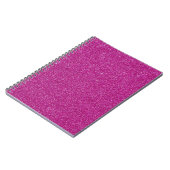 Festivals Chic Pink Glitzer Hintergrund Romantisch Notizblock (Linke Seite)