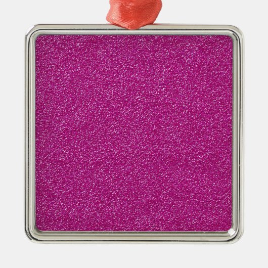 Festivals Chic Pink Glitzer Hintergrund Romantisch Ornament Aus Metall (Vorne)