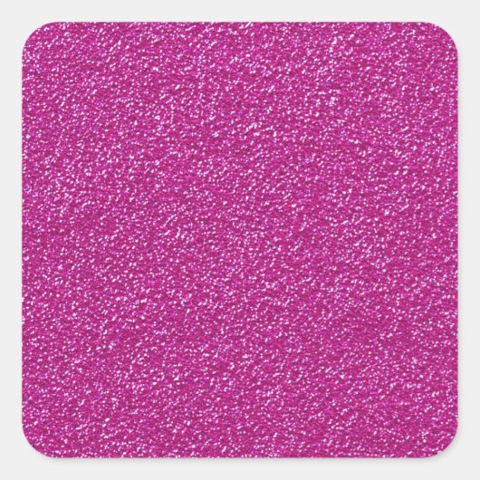 Festivals Chic Pink Glitzer Hintergrund Romantisch Quadratischer Aufkleber (Vorderseite)