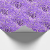Festivals Chic Shiny Lila Glitzer Stones Geschenkpapier (Ecke)