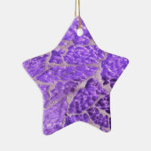 Festivals Chic Shiny Lila Glitzer Stones Keramik Ornament (Rechts)